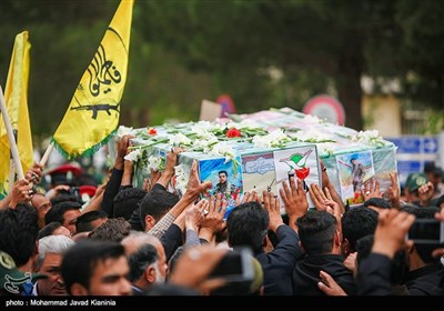 تشییع پیکر دو شهید در کرمان