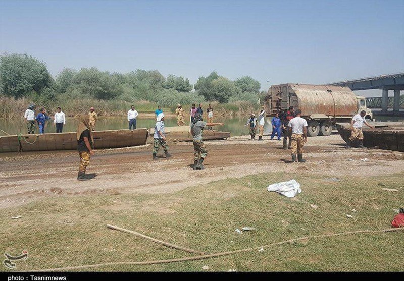خوزستان | پل شهید ناجیان شوش همچنان بسته است+فیلم