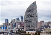 Fire Erupts in Trump Tower Building in Azerbaijan&apos;s Capital Baku
