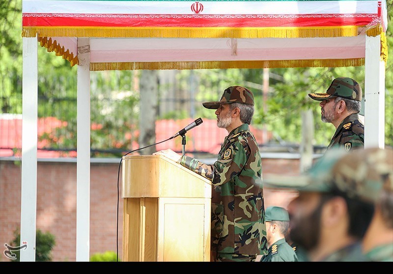 مراسم اعطای درجه توسط وزیر محترم دفاع در صبحگاه وزارت دفاع