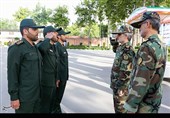 مراسم اعطای درجه توسط وزیر محترم دفاع در صبحگاه وزارت دفاع