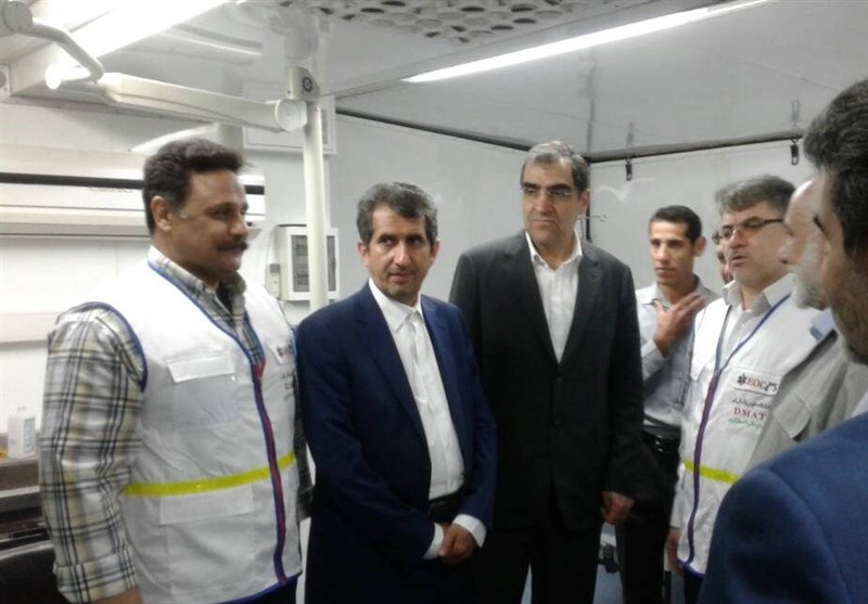 قم|وزیر بهداشت از بیمارستان سیار مسجد مقدس جمکران بازدید کرد