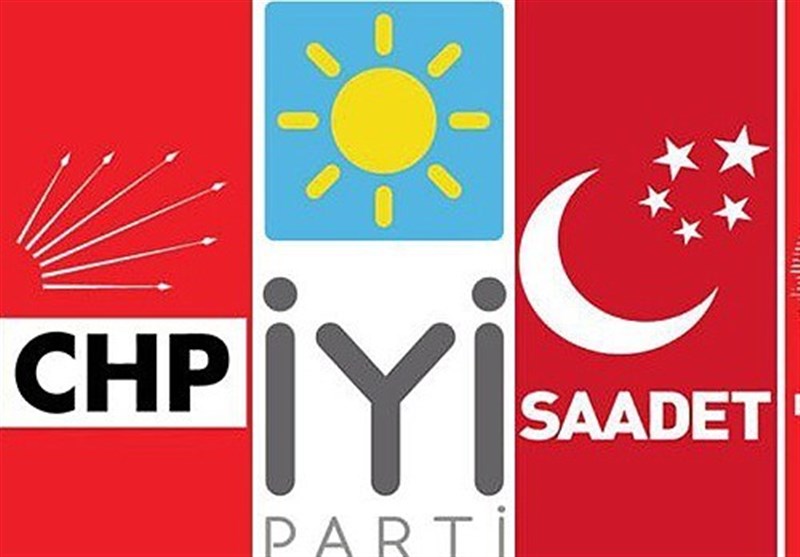 چهار حزب مخالف دولت ترکیه برای ائتلاف علیه اردوغان به توافق رسیدند