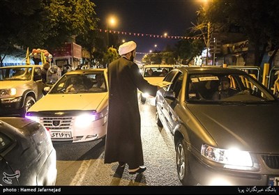 پخش بسته های فرهنگی گروه جهادی هادیان سعادت در شامگاه عید نیمه شعبان