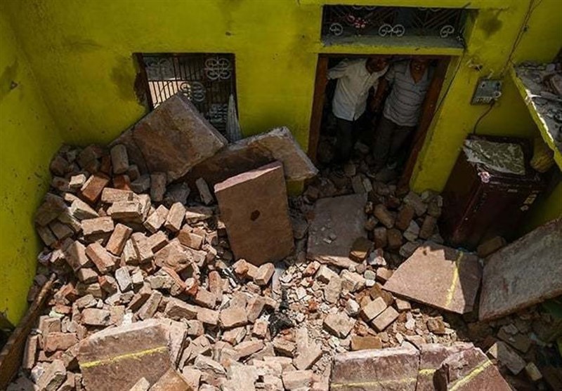 طوفان نیسارگا 1865 خانه را در هند از بین برد