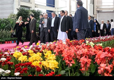 بازدید محسن هاشمی رئیس شورای شهر تهران از شانزدهمین نمایشگاه بین‌المللی گل و گیاه