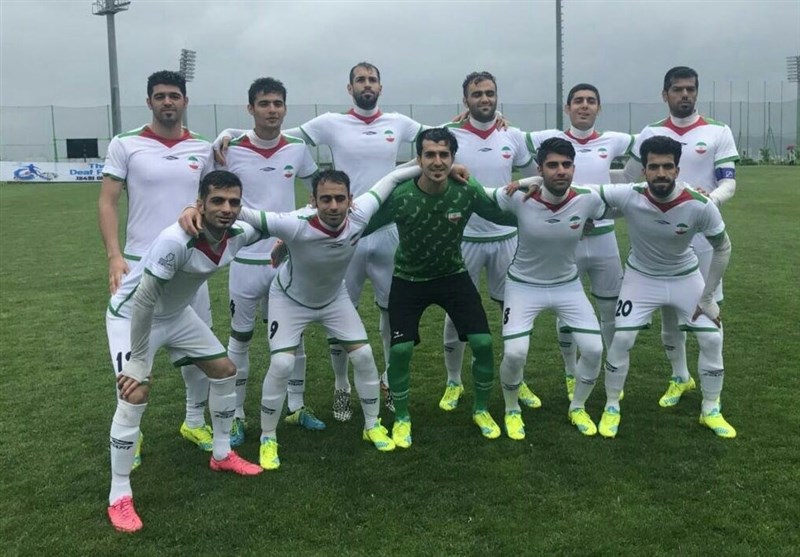 پیروزی تیم ملی فوتبال ناشنوایان در بازی تدارکاتی