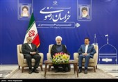 مشهد| روحانی: طرح تجارت آزاد با اوراسیا در مراحل نهایی/ ادامه اجرای طرح ارزی دولت جلوی قاچاق را می‌گیرد