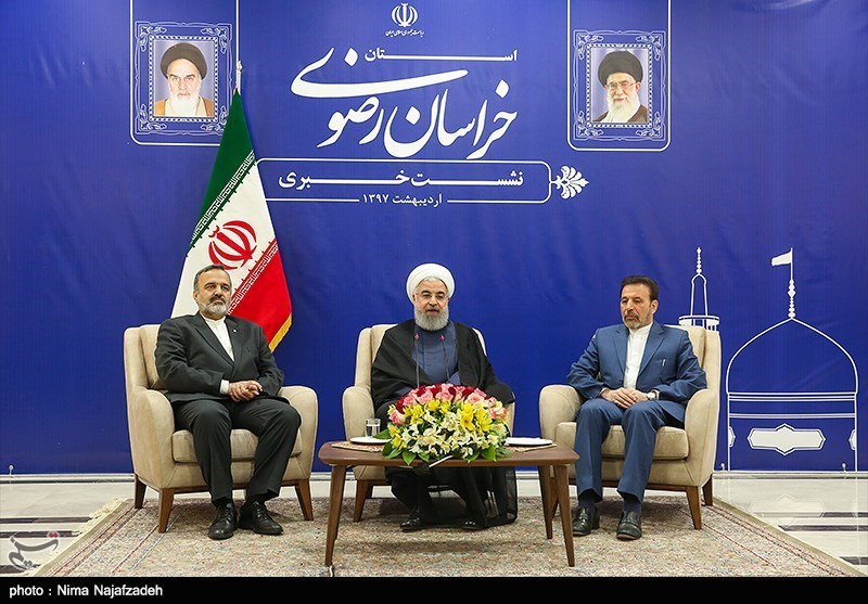 مشهد| روحانی: طرح تجارت آزاد با اوراسیا در مراحل نهایی/ ادامه اجرای طرح ارزی دولت جلوی قاچاق را می‌گیرد