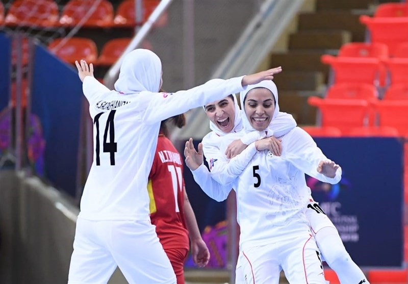 فوتسال بانوان قهرمانی آسیا|صعود ایران به فینال با پیروزی پرگل