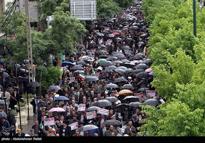 راهپیمایی نمازگزاران در محکومیت امریکا - همدان