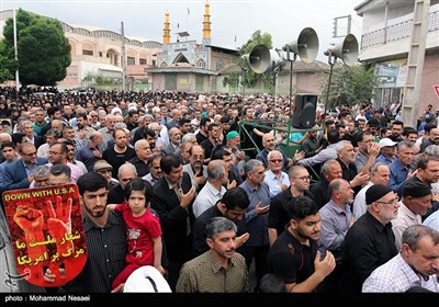 راهپیمایی نمازگزاران در محکومیت امریکا - گرگان