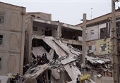 اهواز| انفجار و تخریب مجتمع 4طبقه در پردیس اهواز+فیلم