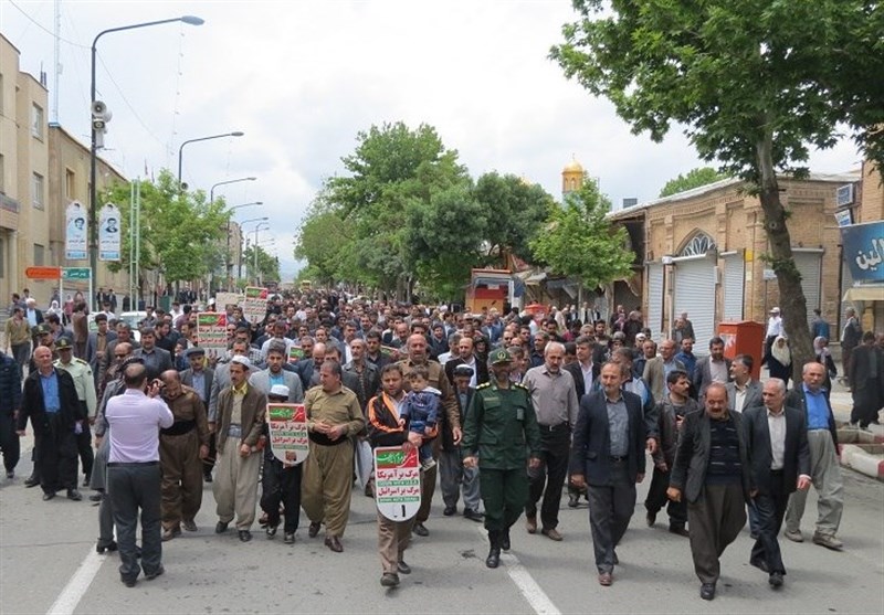 سنندج| راهپیمایی ضداستکباری در سراسر استان کردستان برگزار شد