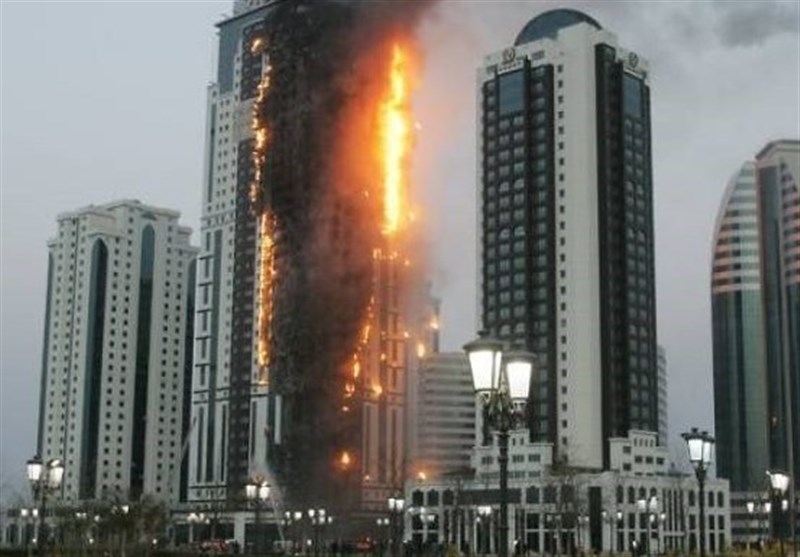 آتش سوزی در برج 35 طبقه در دبی+ فیلم