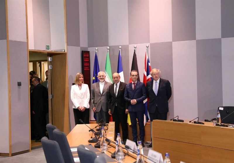 جلسه ظریف با وزرای خارجه اروپایی و موگرینی برگزار شد+تصاویر