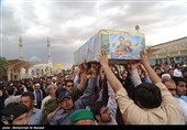 پیکر شهید نوریان در ساری تشییع شد