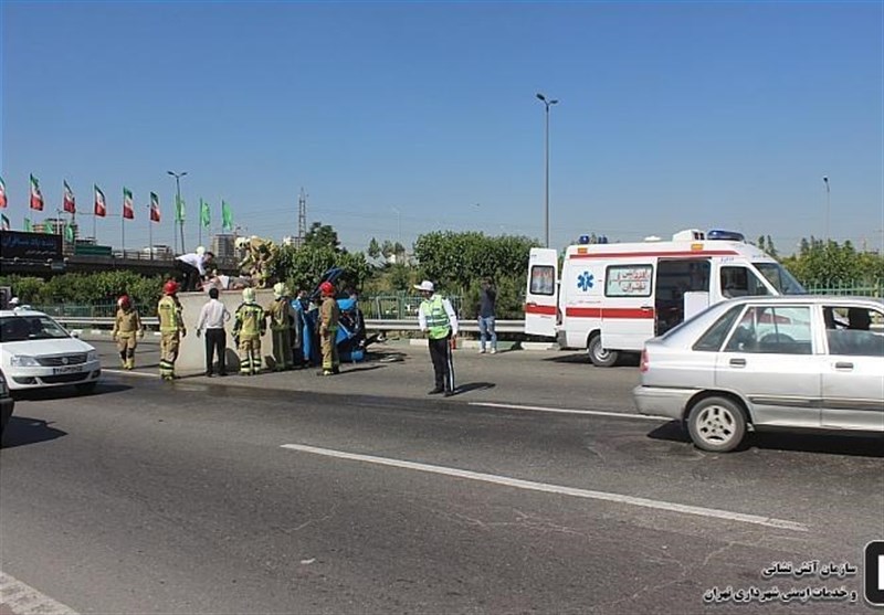 اصفهان| تصادف خونین در محور مجلسی به بروجن؛ مصدومان به بیمارستان منتقل شدند