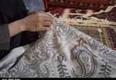 کرمان| مراحل دوخت &quot;پته&quot; هنر دستان زنان کرمانی به روایت تصویر