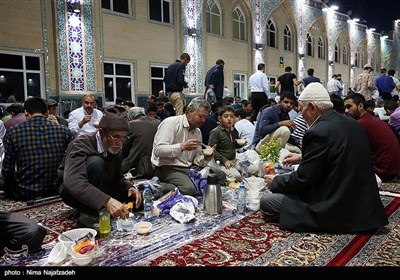 Iftar at Imam Reza Shrine in Iran's Holy City of Mashhad