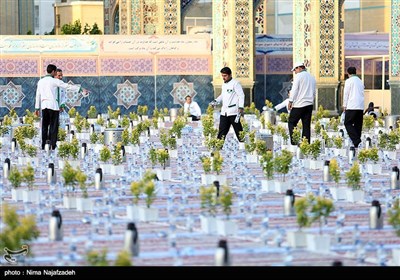 Iftar at Imam Reza Shrine in Iran's Holy City of Mashhad