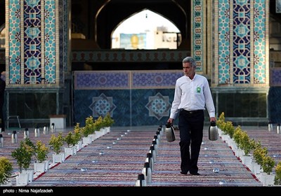 Iftar at Imam Reza Shrine in Iran's Holy City of Mashhad