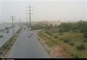 کرمان| افزایش غلظت ریزگردها در کرمان به روایت تصویر