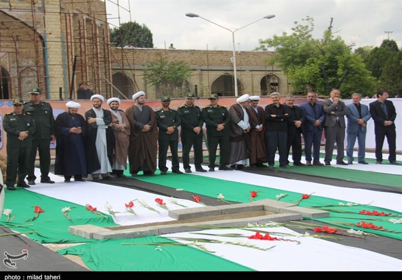 ارومیه| پیکر مطهر دلیرمرد آذربایجان با حضور مردم به خاک سپرده شد+تصاویر