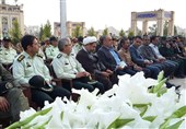کرمان| آئین گرامیداشت سوم خرداد در گلزار شهدای کرمان + تصاویر