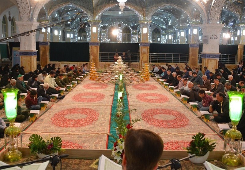 کاشان| گزارش تصویری از آیین جزء خوانی در مشهد اردهال کاشان