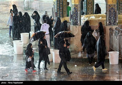 A Rainy Day at Holy Shrine of Imam Reza (AS)