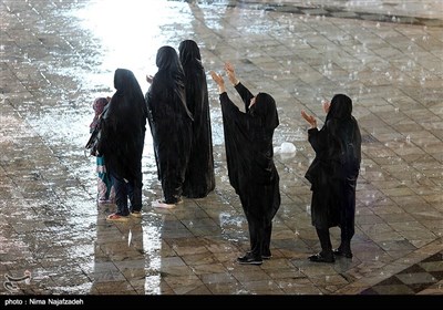 A Rainy Day at Holy Shrine of Imam Reza (AS)