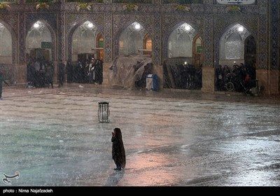 A Rainy Day at Holy Shrine of Imam Reza (AS)