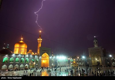 A Rainy Day at Holy Shrine of Imam Reza (AS)