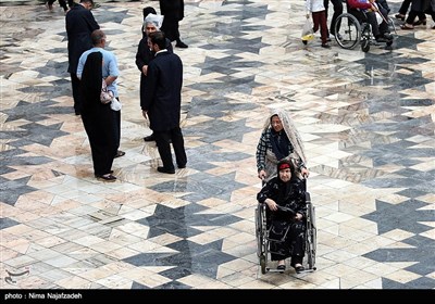 A Rainy Day at Holy Shrine of Imam Reza (AS)