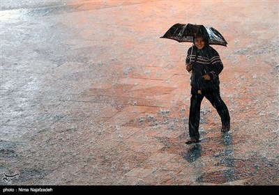 A Rainy Day at Holy Shrine of Imam Reza (AS)