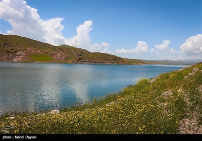 کاهش آب سد ستارخان شهرستان اهر