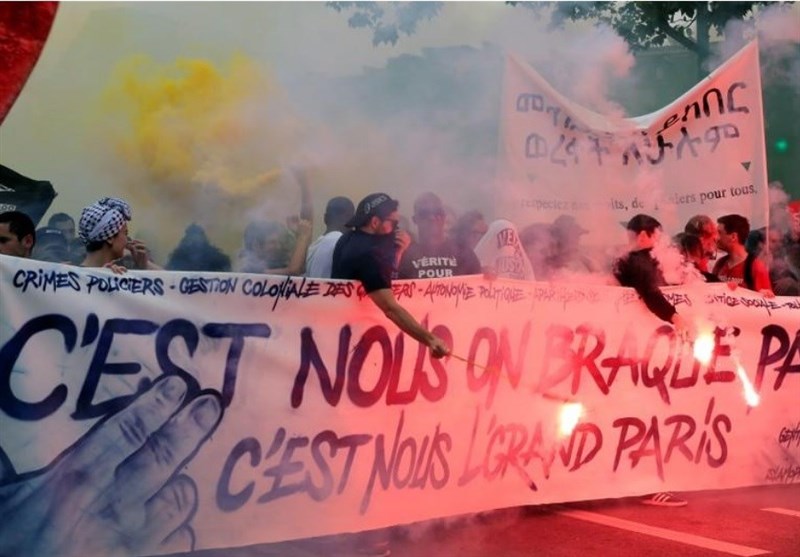 تظاهرات شبانه در مرکز پاریس و بازداشت 73 نفر از معترضان
