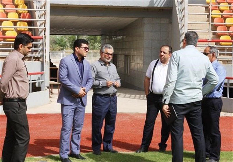 بازدید مسئول کمیته حرفه‌ای سازمان لیگ از ورزشگاه فولاد خوزستان
