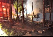 گرگان| آتش‌سوزی در انبار توزیع سیگار در گنبدکاووس پس از 5 ساعت مهار شد