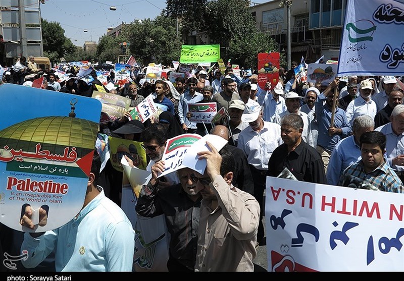 حضور پرشور و حماسی مردم شیراز در راهپیمایی روز قدس + تصاویر