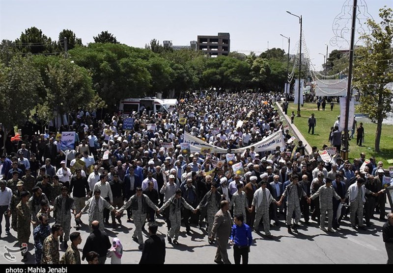 نه به معامله قرن| راهپیمایی روز جهانی قدس در کرمان آغاز شد