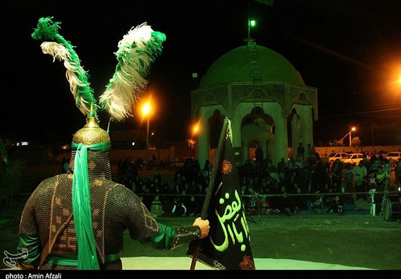 کرمان| آئین تعزیه‌خوانی در راور به روایت تصویر