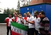 گزارش خبرنگار اعزامی تسنیم از روسیه| حضور هواداران مراکش مقابل هتل ایران/ برادر کاپیتان تیم ملی در اردو + عکس