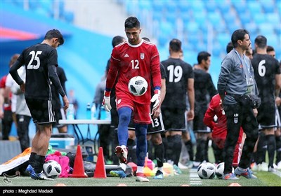 آخرین تمرین تیم ملی پیش از دیدار با مراکش