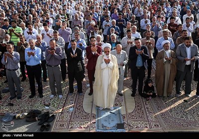 اقامه نماز عید فطر - حرم شاه عبدالعظیم حسنی