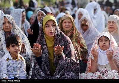 اقامه نماز عید فطر - حرم شاه عبدالعظیم حسنی