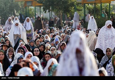 اقامه نماز عید فطر - حرم شاه عبدالعظیم حسنی