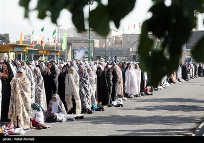 اقامه نماز عید فطر - حرم شاه عبدالعظیم حسنی