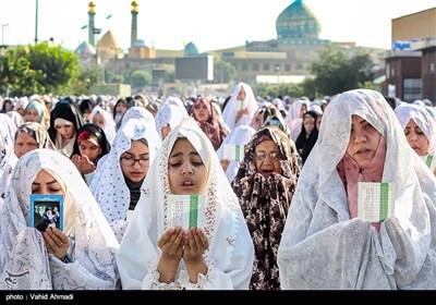 اقامه نماز عید فطر - حرم شاه عبدالعظیم حسنی